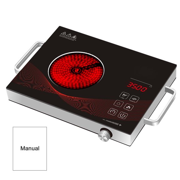 Wobythan 3500W Electric Hot Plate Ceramic Stove Infrared Induction Cooker Home Cooktop Cooking Furnace US 110V