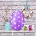 thumbnail image 4 of dajkiuy 24 Inch Inflatable Easter Eggs Easter Outdoor Yard Decoration Large Easter Inflatable Hanging Eggs Ornaments Giant PVC Kids Toys Colorful Eggs for Garden Lawn Party Decor(Size L), 4 of 5