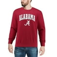 thumbnail image 3 of Men's Colosseum Crimson Alabama Crimson Tide Arch & Logo Crew Neck Sweatshirt, 3 of 4