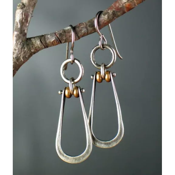 HOOUN Vintage Women 925 Silver Filled Ear Hook Earrings Wedding Drop Dangle Jewelry-#3