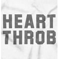 thumbnail image 2 of Heartthrob Funny Handsome Single Love Men's Long Sleeve Tee T Shirt Brisco Brands X, 2 of 6