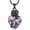 Black, variant on Crystal Rose Flower Urn Necklace for Ashes for Women Men Birthstone Heart Urn Cremation Jewelry for Ashes Memory Keepsake Urn Necklace Gift