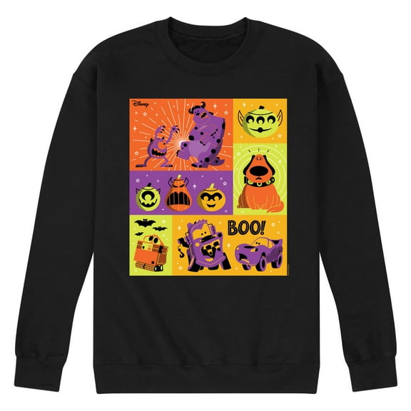 Disney Pixar - Halloween Movies Grid - Men's Crew Neck Fleece Pullover