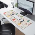thumbnail image 2 of Long Mouse Pads for Desk,Beige Princess Flower Pattern Desk Mats on Top Of Desks, Desk Mouse Pad Extra Large with 3mm Non-Slip Base and Stitched Edge for Gaming,Office,Work,Home 31.5"x11.8", 2 of 6