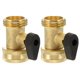 thumbnail image 1 of ColoMX 2pcs Manguera de agua Desactivar Válvulas Conector Válvulas de bola Cierre las válvulas para el jardín, 1 of 8