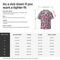 thumbnail image 5 of Susaid Daisies Flowers Print Men's Polo Shirts Button Down Short Sleeve Casual Summer Beach Vintage Shirts for Men-XX-Large, 5 of 5