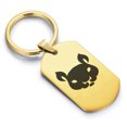thumbnail image 1 of Stainless Steel Year of the Rat Zodiac Dog Tag Keychain Circle Ring, 1 of 2
