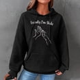 thumbnail image 1 of Chandail en Molleton pour Femmes Mode Femmes Imprimé Col Rond Manches Longues Hauts Ample Chandail en Molleton à Capuche Pull Blouse, 1 of 3