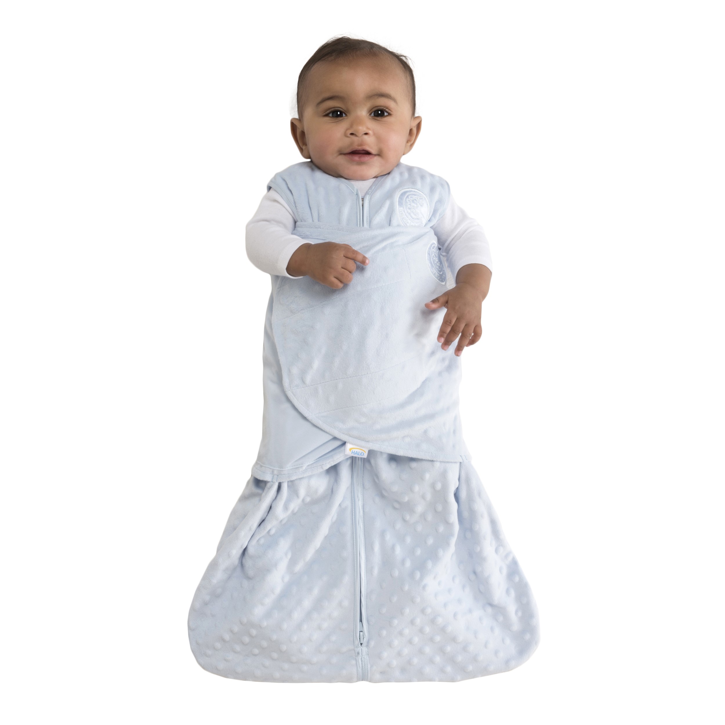 halo sleepsack plush dot velboa swaddle small