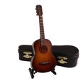 thumbnail image 2 of Modelo de madera de guitarra en miniatura con expositor de instrumentos musicales., 2 of 5