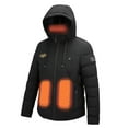 thumbnail image 7 of ICHUANYI Womens Heated Jacket Unisex Heated Coat Hooded Winter Warm Outwear, 7 of 7