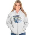 thumbnail image 3 of Wyoming WY Hiking Mountains Smurfs Zip Up Hoodie Men's Women's Brisco Brands M, 3 of 5