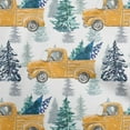thumbnail image 1 of oneOone Silk Tabby Orange Fabric Merry Christmas Dress Material Fabric Print Fabric By The Yard 42 Inch Wide, 1 of 5