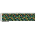 thumbnail image 3 of Ambesonne Tropical Fabric by the Yard Upholstery, Jungle Foliage Dark Back, 2 Yards, Olive Green and Dark Teal, 3 of 5