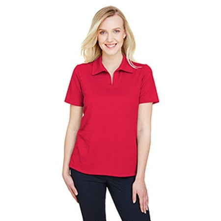 Polo Performance pour Femmes CrownLux Address Mélange - Rouge Chiné - 3TG