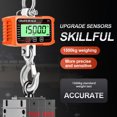 thumbnail image 4 of Heavy-Duty Handheld Crane Scale with Large LCD Display - 1000kg Capacity, Remote Control, Weight Hold, Zeroing Function & 3 Unit Switching - Ideal for Industrial Use, 4 of 6