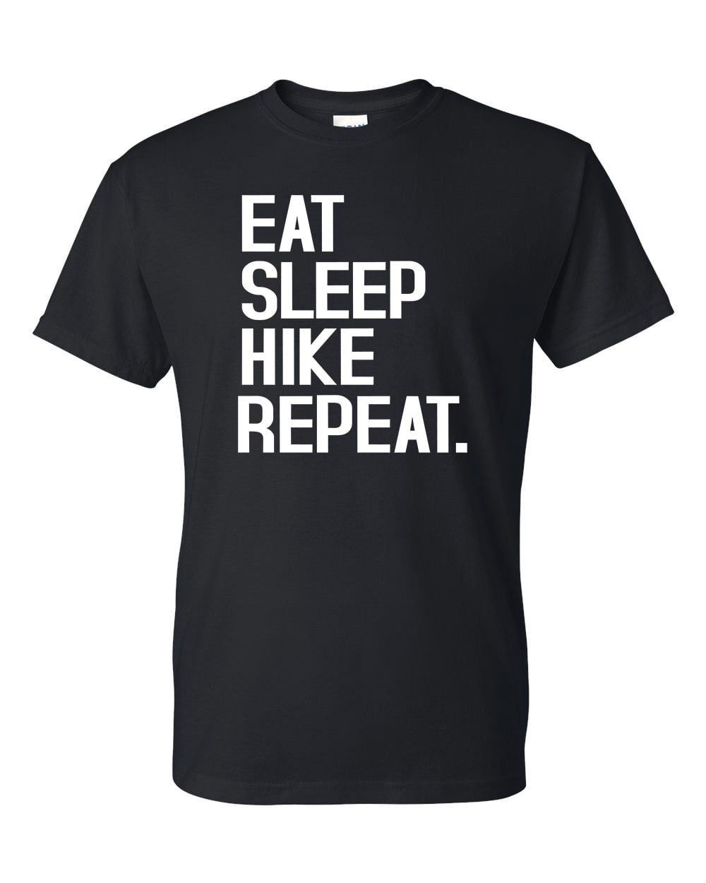 Custom Apparel R Us Eat Sleep Hike Repeat Mens Short Sleeve