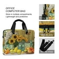 thumbnail image 4 of 16" Laptop Briefcase for Work Travel Laptop Shoulder Bag Carrying Handbag Laptop Case Vase and Fruit Pattern, 4 of 8
