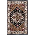 thumbnail image 2 of Safavieh Heritage York Oriental Wool Area Rug, Navy/Brown, 6' x 9', 2 of 11