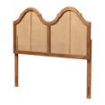 thumbnail image 2 of Baxton Studio Tête de Lit Arquée en Bois Finition Noyer et Rotin Taille King, 2 of 8