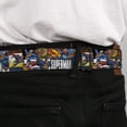 thumbnail image 4 of DC Comics Belt, Seatbelt Buckle Belt, Superman Action Blocks White, Youth 22 to 32 Inches, 4 of 9