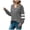 Gray#J, variant on HAPIMO Sales Long Shirts for Women,Women's Casual V-Neck Solid Color Striped Patchwork Loose Pullover Plus Sized Blouse Tops Teen Grils Fashion Clothes Gray XL