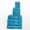 Turquoise, variant on Solid Organic Cotton 12-Piece Towel Set