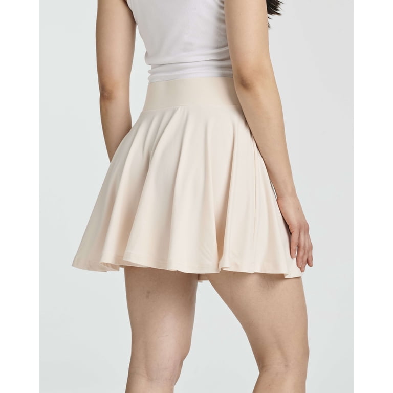 Real Essentials 4 Pack: Women's Soft Casual Pleated Mini Skirt - Skater  A-Line Flowy Skirts (Available In Plus Size) - Walmart.com