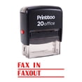 thumbnail image 2 of Printtoo FAX IN / FAXOUT Self Inking Rubber Stamp Office Stationary Stamp-Red, 2 of 2