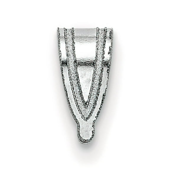 14K White Gold Medium Bail