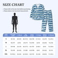 thumbnail image 4 of Naloa Ocean on Striped Men’s Pajamas Set - Long Sleeve Button Down Sleep Shirt and Pajama Bottoms Sleepwear Set-Large, 4 of 7