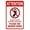Warning Sign 5, variant on Attention Please Shower Shoes Warning Metal Sign 12 x 8 Inches - Pool Rules Security Sign, Indoor Outdoor Home, Business, Road, Yard, Garage, Street Wall Caution Decor
