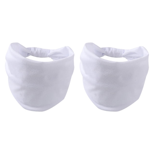 yuksok 2 Pcs Bandeau Élastique Confortable pour Équitation Alpinisme Gym Blanc
