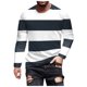 thumbnail image 2 of Blusas y camisas de manga larga y cuello redondo para hombre, camisetas casuales con estampado de moda y cuello redondo, blusas de licra de manga corta para hombre., 2 of 5