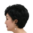 thumbnail image 1 of EZLIFE Nueva peluca de pelo corto para mujer, cabello de mamá corto, suelto y rizado natural, peluca✨w Q T4T7, 1 of 7