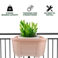 thumbnail image 3 of BALAHAPY 1Jgo Macetero De Pared Beige Para Jardín Y Material Duradero Con Gancho Para Plantas, 3 of 8