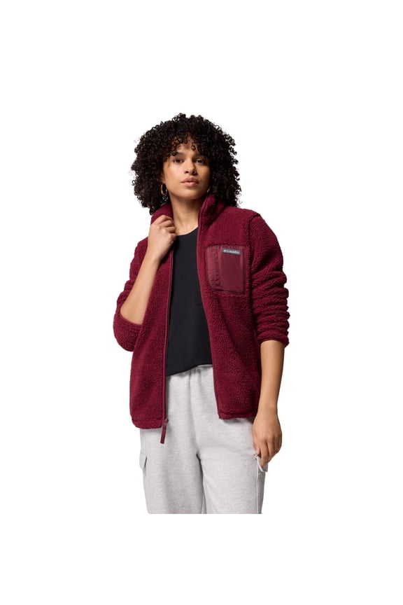 Women's West Bend Full Zip II Sherpa Fleece Jacket, Rich Wine, Large, 209927