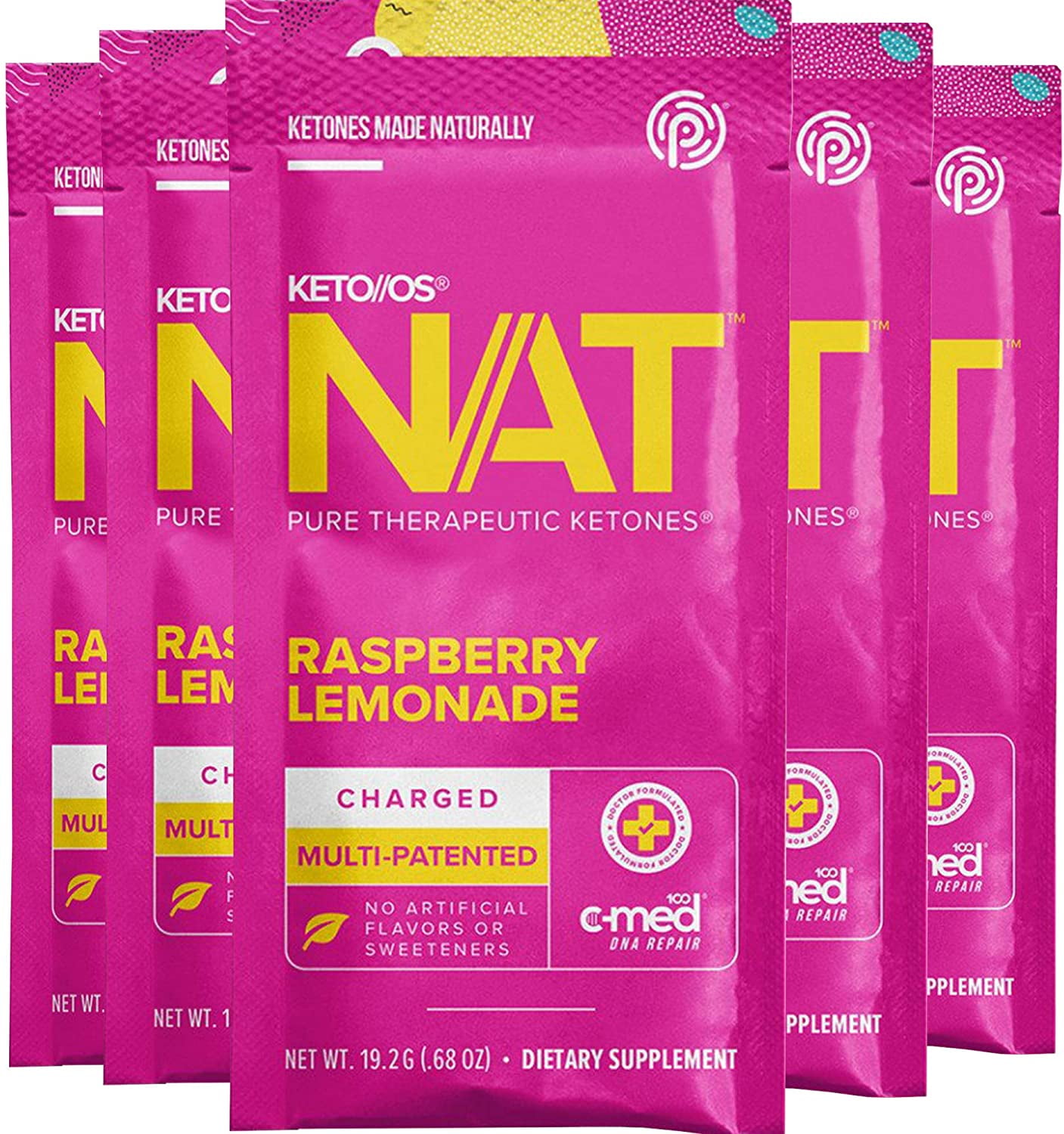 Pruvit Keto//OS NAT - Raspberry Lemonade Charged (5 Single Serve Packets) -  Walmart.com
