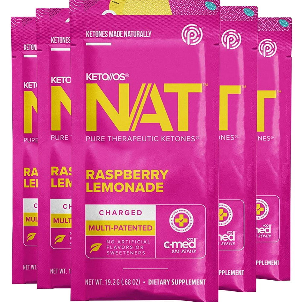 Pruvit Keto//OS NAT Raspberry Lemonade Charged (5 Single Serve