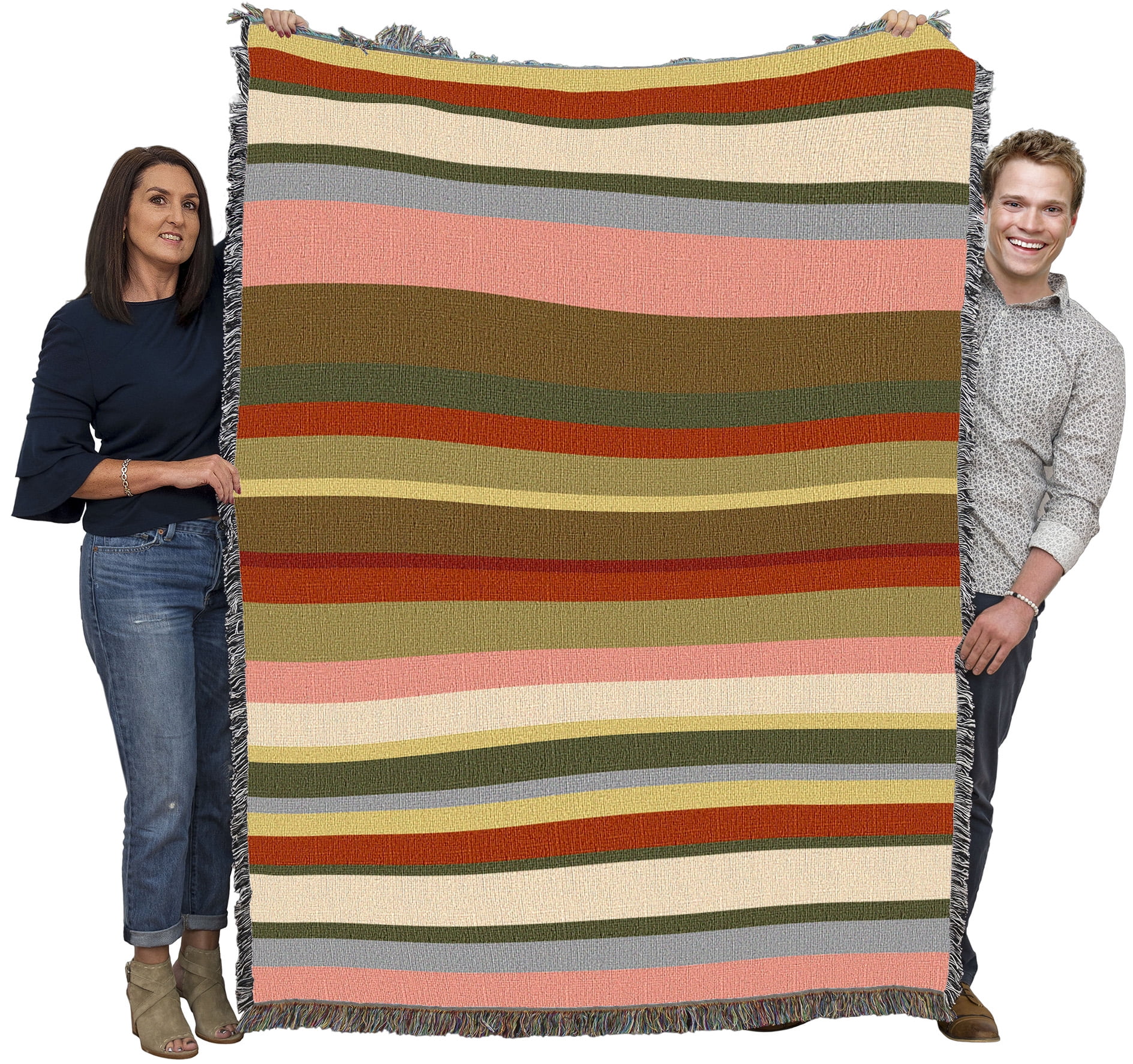 Pure Country Tapestry Throw – Copriletto In Cotone 100% – Tessuto Jacquard – 137 X 178 Cm – Multicolore - 2