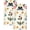 Butterfly Garden, variant on Set of 2 Kitchen Towels 16x24 Inch Dish Towels Reusable Tea Towel for Cleaning Spring Absorbent Dishcloths for Cute Home Decor Housewarming, Retro Cats Floral