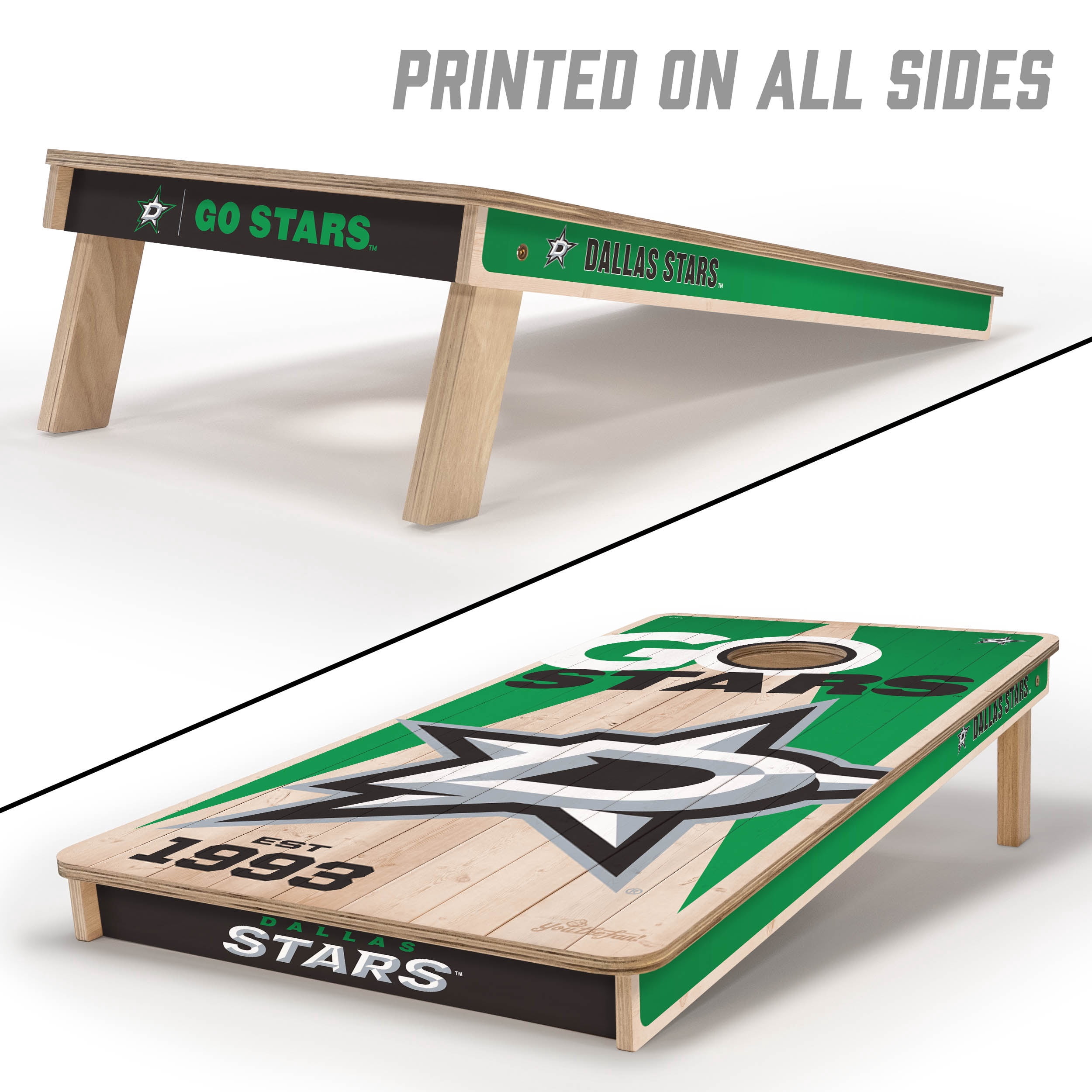 YouTheFan NHLDallas Stars 2' x 4' Cornhole Game No Bags