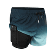 thumbnail image 3 of CASELAND Men's Swim Trunks with Compression Liner 2 in 1 Quick Dry Swimming Shorts, Black Green M, 3 of 7