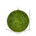 thumbnail image 2 of Vickerman 6" Lime Beaded Ball Ornament, 4 per Bag, 2 of 2