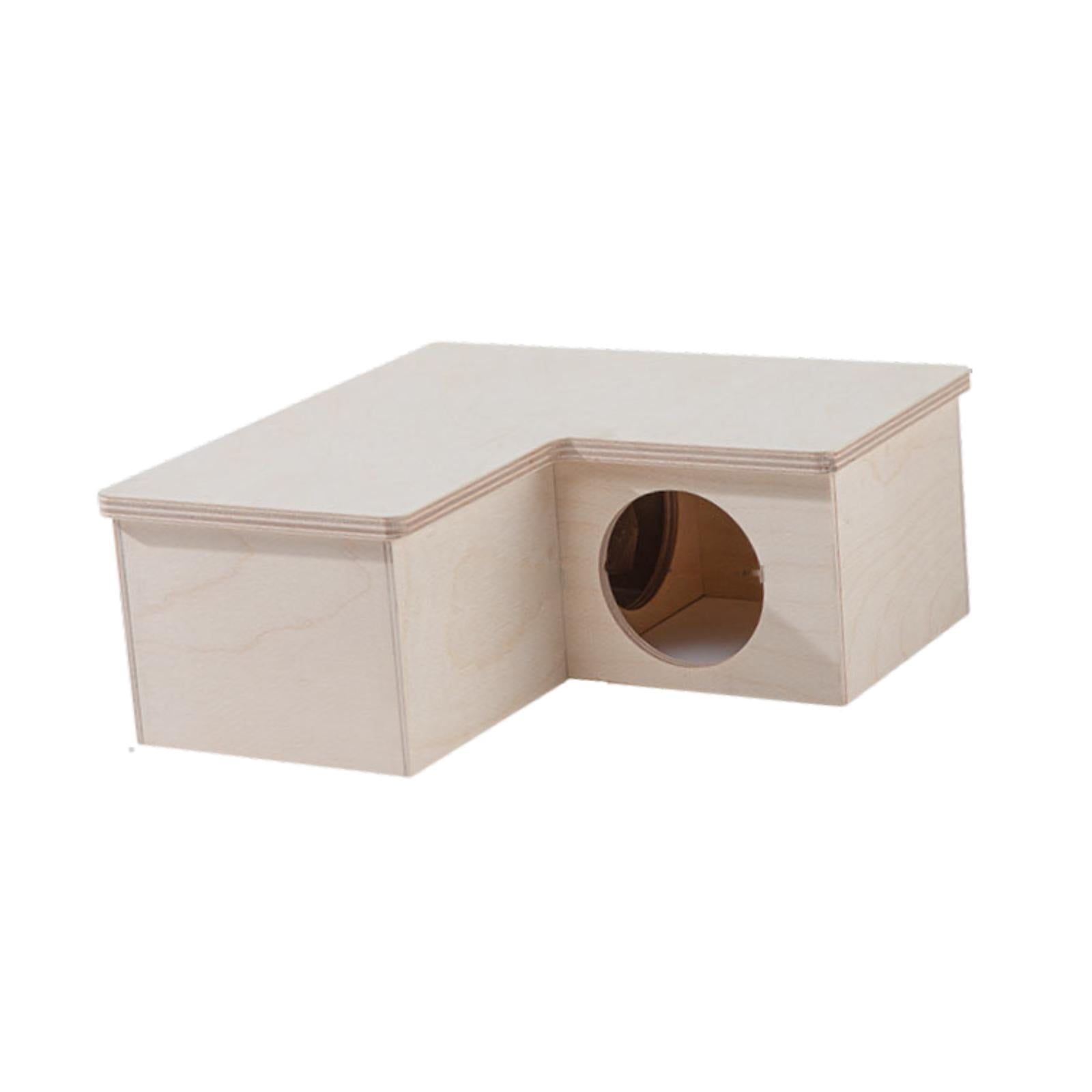 balikha Hamster House Hamsters Hideout Habitat Hamsters Accessories Hamster Toy Multi Room for Syrian Hamsters Small Animals Lemmings Three Room
