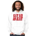 thumbnail image 3 of No Meat Vegetarian Vegan Cute Veggie Hoodie Sweatshirt Women Men Brisco Brands S, 3 of 6