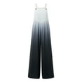thumbnail image 2 of Liacowi Women Summer Casual Loose Jumpsuit Sleeveless Spaghetti Strap Wide Leg Bib Overalls Romper Pants with Pockets, 2 of 9