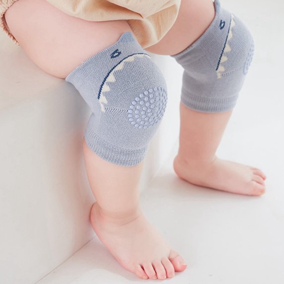 REDARER Baby Knee Pads Animals Print Anti-Slip Crawling Protectors Soft Cotton Knee Sleeves for Boys & Girls,0-3 Years