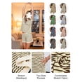 thumbnail image 6 of Anygrew Women's Striped Knit Lounge Outfit Sets - Short Sleeve Tops and Shorts Casual Summer 2 Piece Outfits, 6 of 8