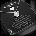 thumbnail image 3 of To My Mom Love Knot Necklace, To Mom Gift, Mom Gift, Mom Necklace. Jewelry From Son Daughter, Gift Mom Birthday , Christmas,Mothers Day, Necklaces with Meaningful Messages Card Inside, 3 of 6